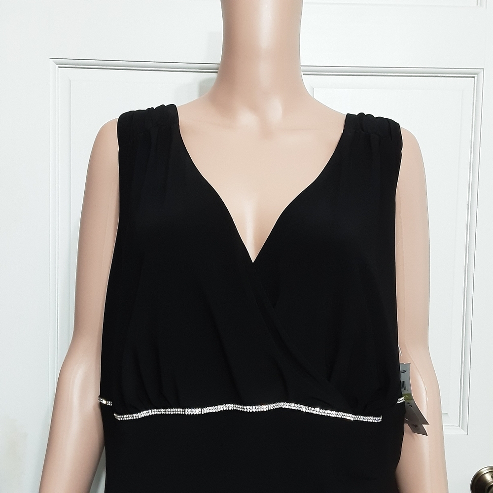 NWT NIGHTWAY Black Sleeveless Dress Womens 18W - Picture 5 of 14